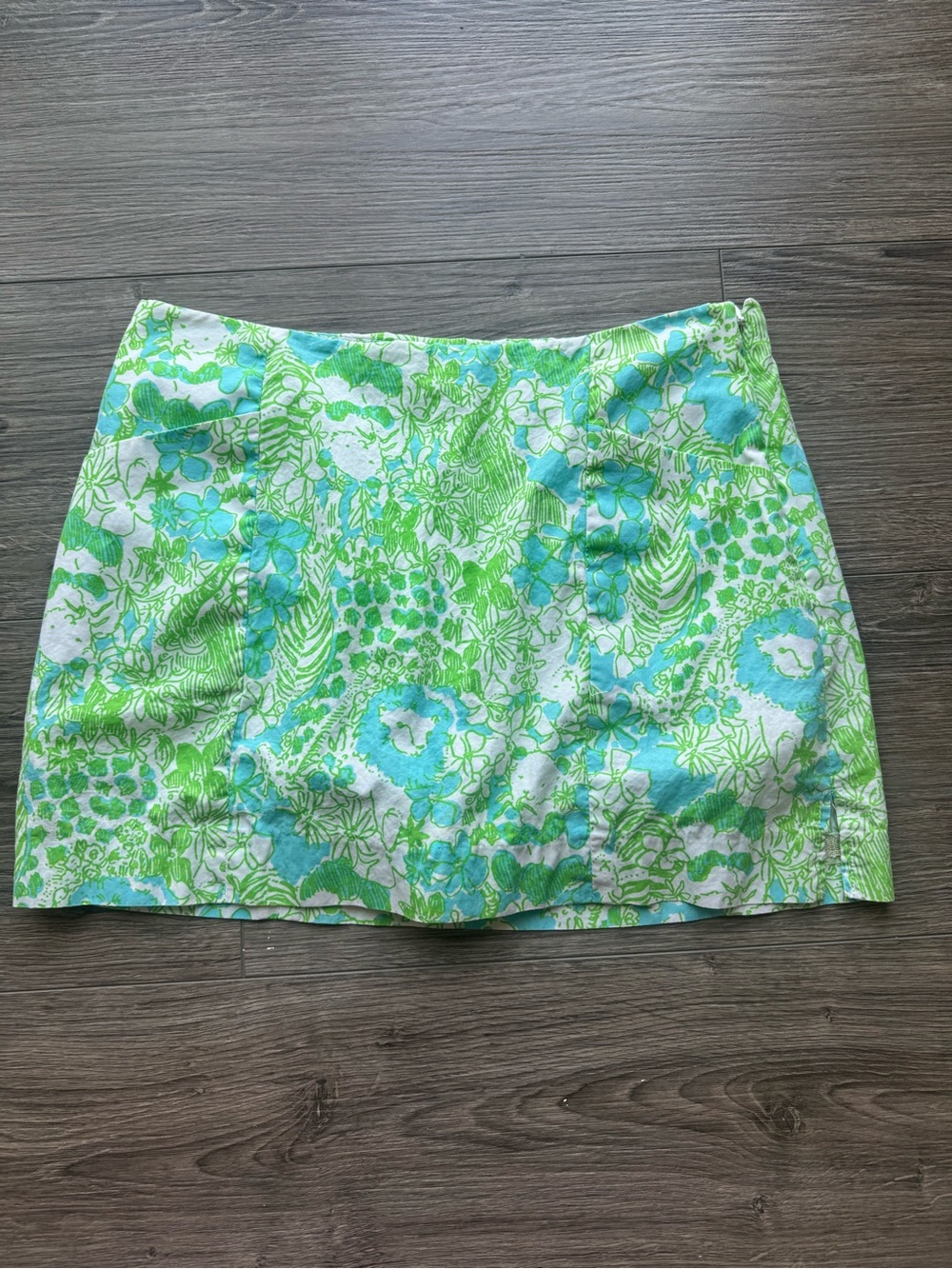 Lilly Pulitzer Tropical Floral Skort Palm Beach Preppy Mini
